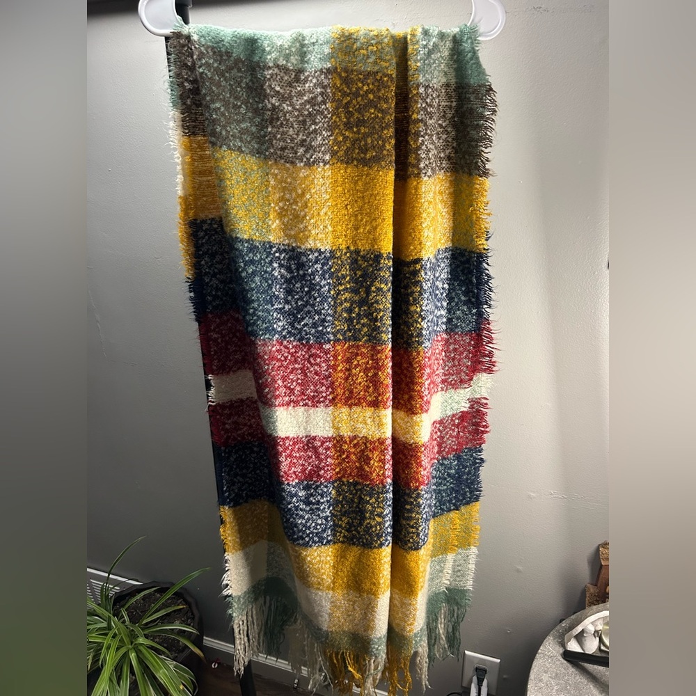 Zara Multicolor Plaid Throw Blanket